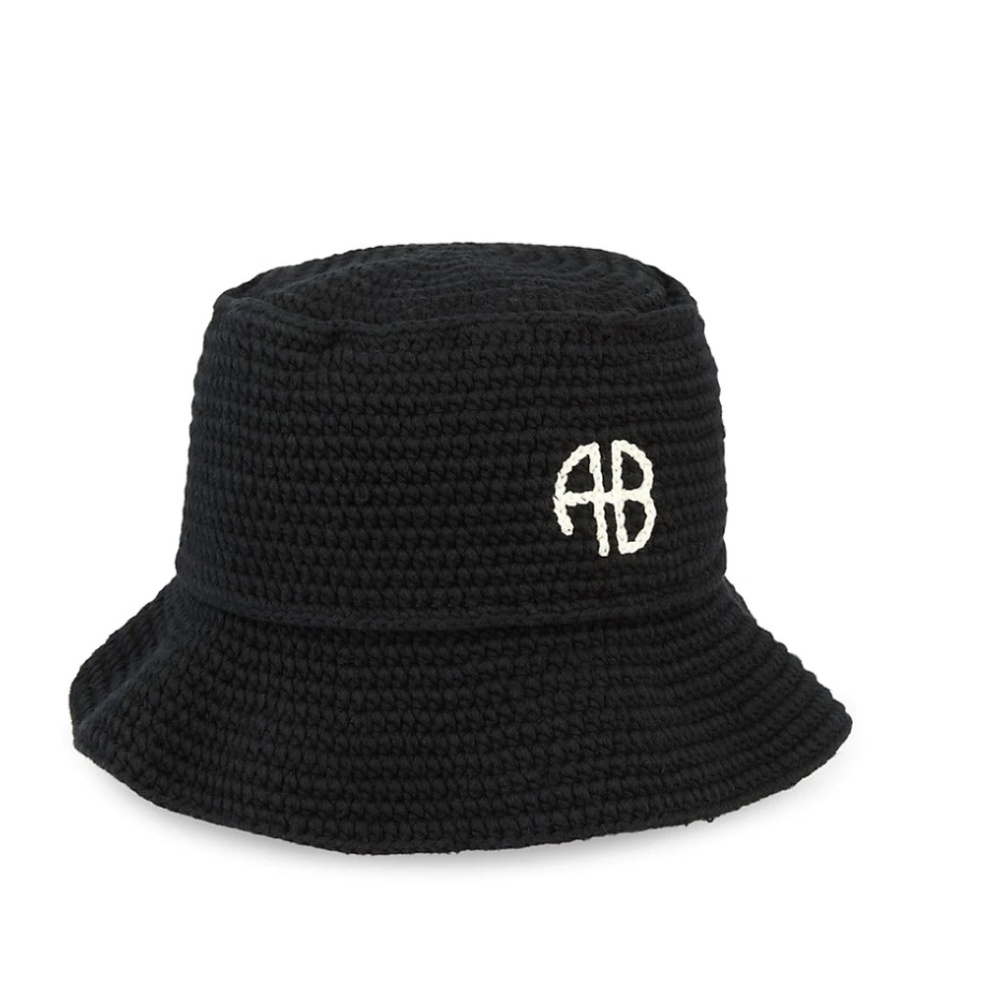 ANINE BING Darra Crochet Bucket Hat